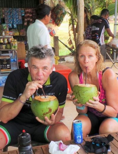 Philippa Mann Cycling on the  tour with redspokes